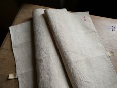 画像9: フランス製 アンティークリネン 手織りのシャンブル トーション YM (9)