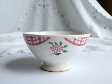 画像2: ディゴワン & サルグミンヌ カフェオレボウル '' NIGER '' 小花とチェック (2)