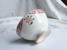 画像4: ディゴワン & サルグミンヌ カフェオレボウル '' NIGER '' 小花とチェック (4)