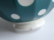 画像8: ディゴワン & サルグミンヌ  カフェオレボウル 水玉 グリーン (8)