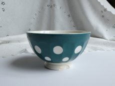 画像3: ディゴワン & サルグミンヌ  カフェオレボウル 水玉 グリーン (3)