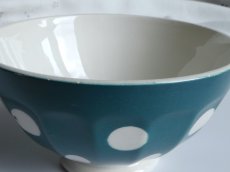 画像11: ディゴワン & サルグミンヌ  カフェオレボウル 水玉 グリーン (11)