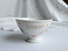 画像2: サンタマン カフェオレボウル ローズ柄 SOUVENIR (2)