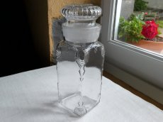 画像1: フランス アンティーク ガラスのボンボニエール B (1)