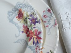 画像15: サルグミンヌ プレート '' LAVALLIERE '' 花とレース B (15)
