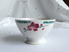 画像3: バドンヴィレー カフェオレボウル 若草と赤いお花 (3)