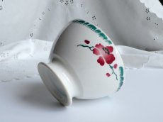 画像15: バドンヴィレー カフェオレボウル 若草と赤いお花 (15)
