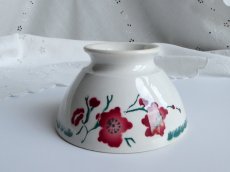 画像13: バドンヴィレー カフェオレボウル 若草と赤いお花 (13)