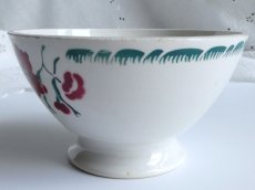 画像12: バドンヴィレー カフェオレボウル 若草と赤いお花 (12)