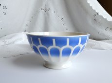画像11: カフェオレボウル うろこ柄 ブルー B (11)