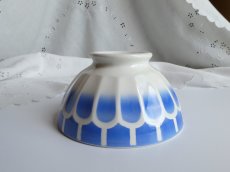 画像10: カフェオレボウル うろこ柄 ブルー B (10)