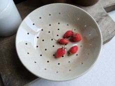 画像14: フランス アンティーク 古色の水切り皿  (14)