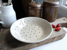 画像16: フランス アンティーク 古色の水切り皿  (16)