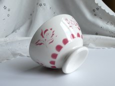 画像10: サルグミンヌ カフェオレボウル ローズ柄 B (10)