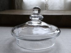画像19: フランス アンティーク ガラスの蓋付きポット  (19)