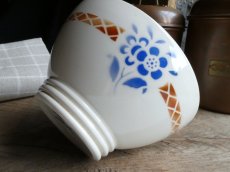 画像12: サルグミンヌ カフェオレボウル  ブルーのお花 (12)