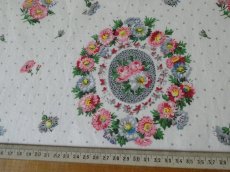 画像9: フランス ヴィンテージ ファブリック PAUL DUMAS お花のメダイヨン (9)