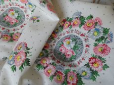 画像3: フランス ヴィンテージ ファブリック PAUL DUMAS お花のメダイヨン (3)