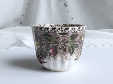画像4: フランス アンティーク 芍薬とローズのカップ (4)