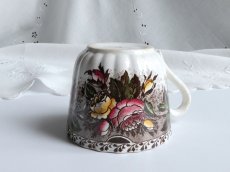 画像12: フランス アンティーク 芍薬とローズのカップ (12)