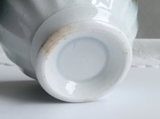 画像7: フランス アンティーク カフェオレボウル 金彩 ブルーグリーン グラデーション  (7)