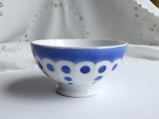 画像2: サンタマン カフェオレボウル 水玉スカラップ  (2)