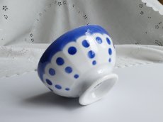 画像16: サンタマン カフェオレボウル 水玉スカラップ  (16)