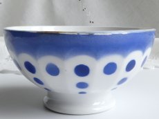 画像11: サンタマン カフェオレボウル 水玉スカラップ  (11)