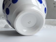画像8: バドンヴィレー カフェオレボウル 水玉グラデーション ブルー (8)