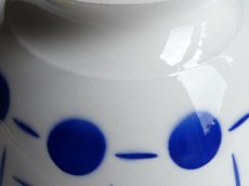 画像10: バドンヴィレー カフェオレボウル 水玉グラデーション ブルー (10)