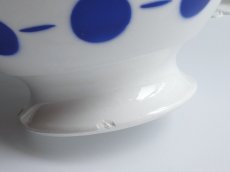画像9: バドンヴィレー カフェオレボウル 水玉グラデーション ブルー (9)