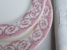 画像14: クレイユ モントロー  プレート '' DUBARRY '' ヴューローズ B (14)