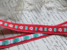 画像3: フランス製 刺繍リボン 白い小花 2m　 (3)