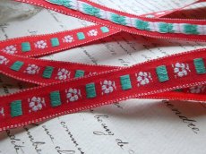 画像5: フランス製 刺繍リボン 白い小花 2m　 (5)