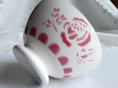 画像14: サルグミンヌ カフェオレボウル ローズ柄 C (14)