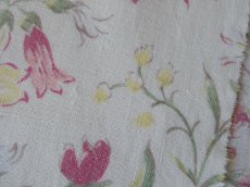 画像8: フランス ヴィンテージ ファブリック 淡いお花柄 (8)