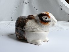 画像6: フランスアンティーク テリーヌポット うさぎ  (6)