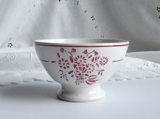 画像2: リュネヴィル カフェオレボウル お花のブーケのステンシル (2)