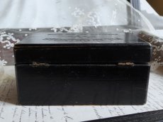 画像7: フランス アンティーク 黒い木箱 FIL AU CHINOIS (7)