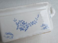 画像16: フランス アンティーク テリーヌポット パテポット 花と蝶 (16)