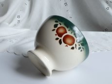 画像4: フランス アンティーク カフェオレボウル りんごのステンシル (4)