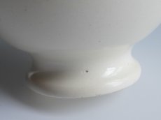 画像9: フランス アンティーク カフェオレボウル りんごのステンシル (9)