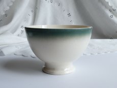 画像3: フランス アンティーク カフェオレボウル 洋梨のステンシル (3)