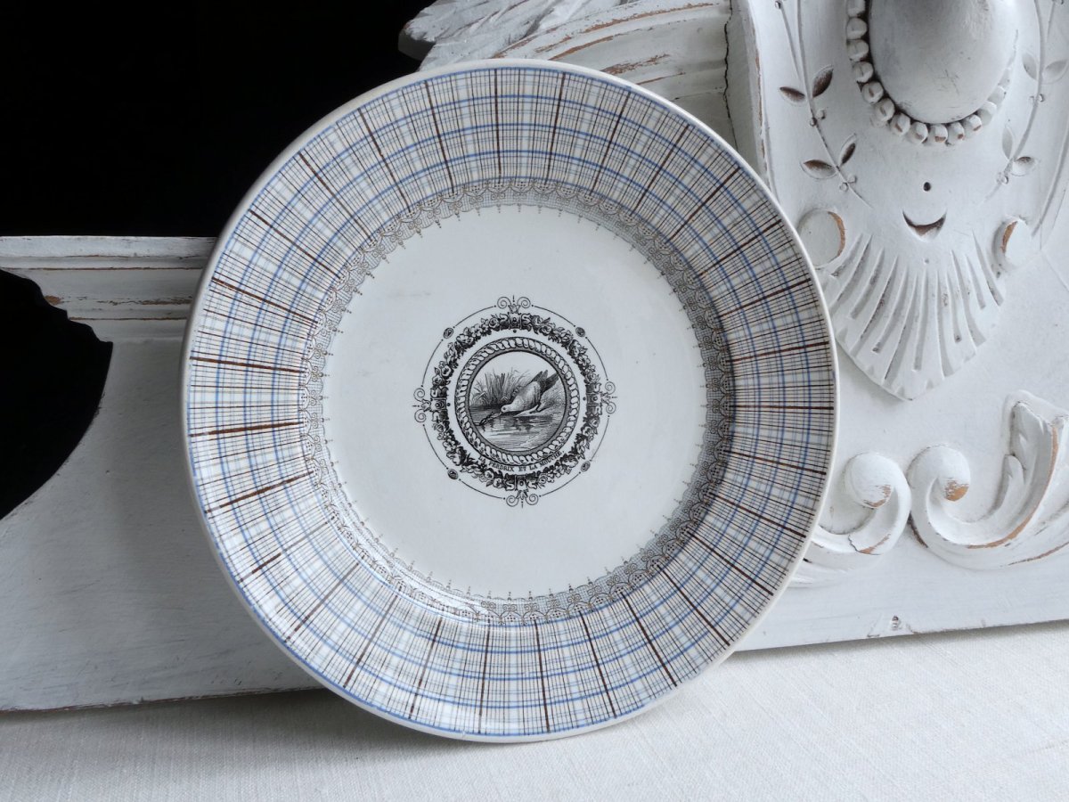 画像13: ヴィエイヤール ボルドー デザートプレート LA PERDRIX ET LA MOUCHE (13)