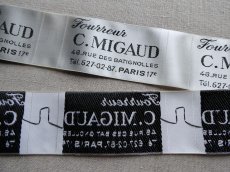 画像7: フランス製 メルスリー ラベル 布タグ '' C.MIGAUD ''　(在庫10→6) (7)