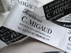 画像4: フランス製 メルスリー ラベル 布タグ '' C.MIGAUD ''　(在庫10→6) (4)