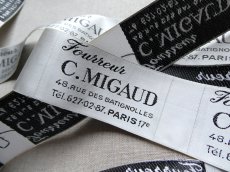 画像3: フランス製 メルスリー ラベル 布タグ '' C.MIGAUD ''　(在庫10→6) (3)