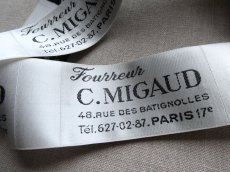 画像1: フランス製 メルスリー ラベル 布タグ '' C.MIGAUD ''　(在庫10→6) (1)