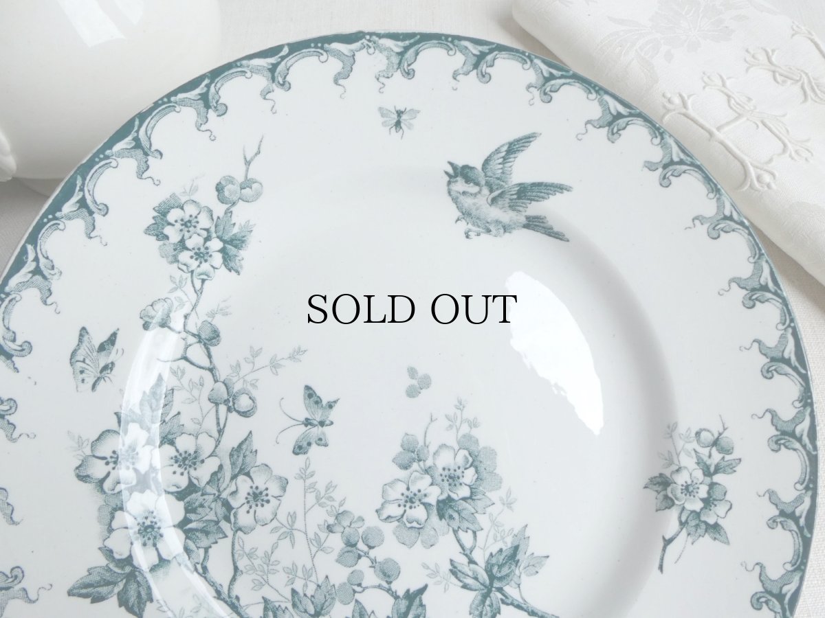 画像15: サンタマン プレート 鳥と蝶 A (15)