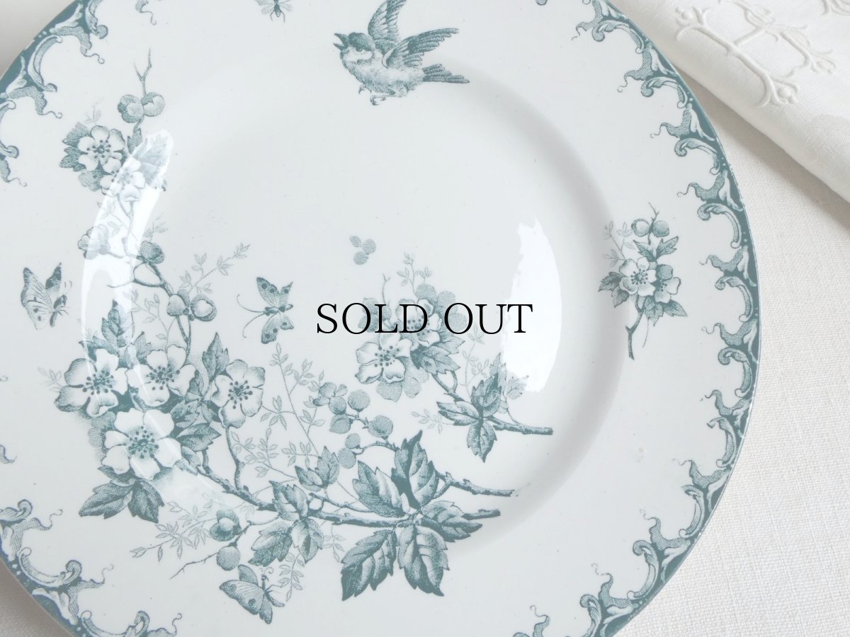 画像4: サンタマン プレート 鳥と蝶 A (4)